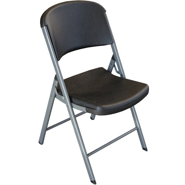 Lifetime folding chair black