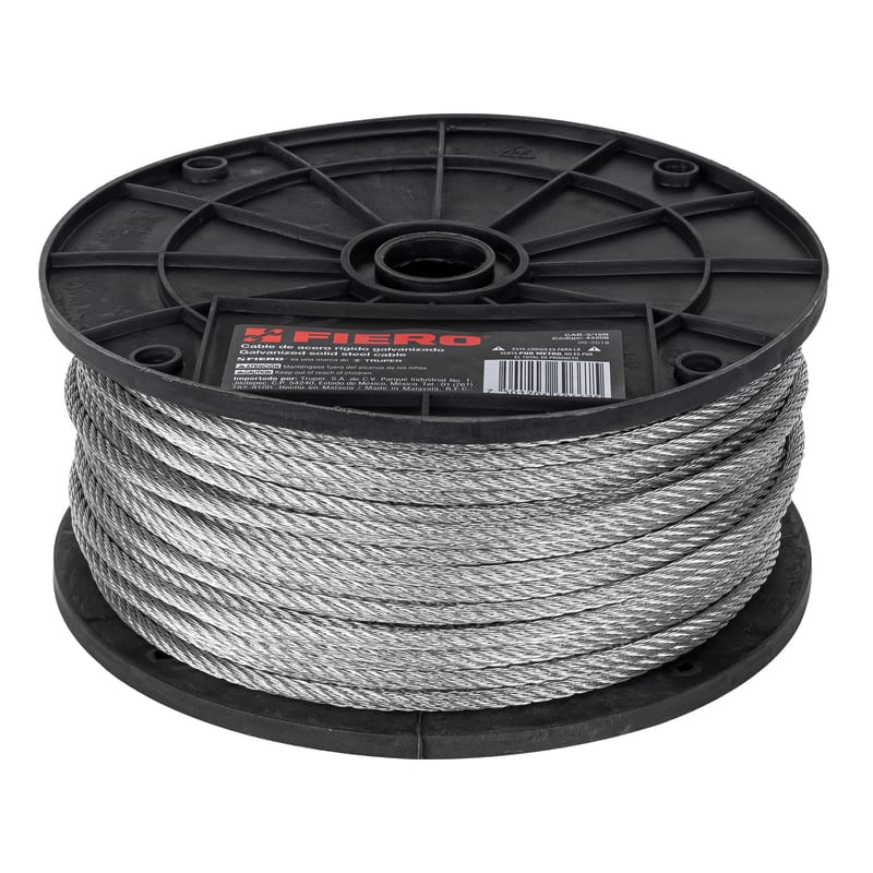 Cable 3/16in 7x7 galv 75m 1650kg F-TR