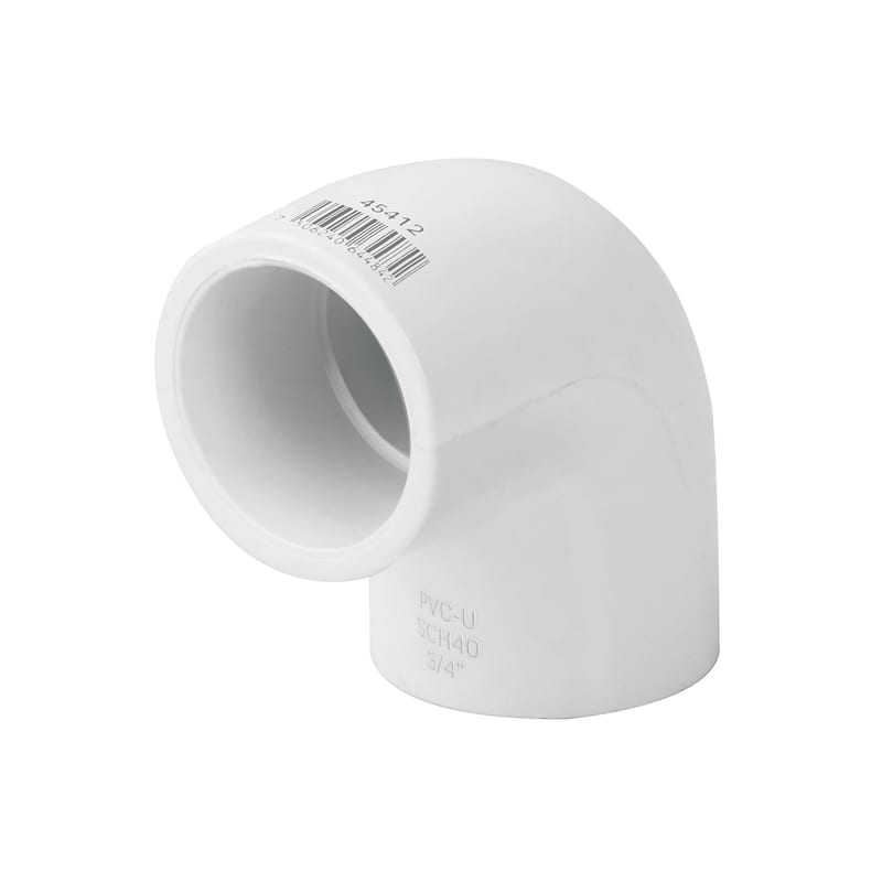 Elbow PVC 3/4in 90* Sch40 PVC-562 FO-T